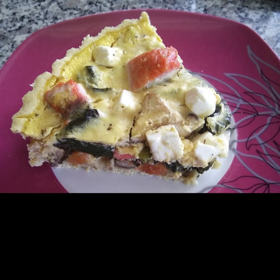 Quiche de verduras y salmón Paso 5 Quiche de verduras y salmón Paso 5