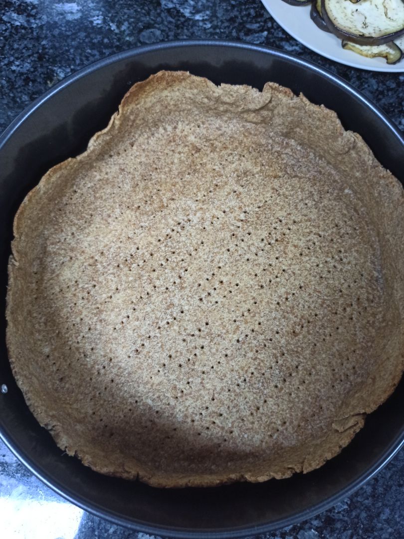 Quiche de berenjena y 4 quesos. Paso 3 Quiche de berenjena y 4 quesos. Paso 3