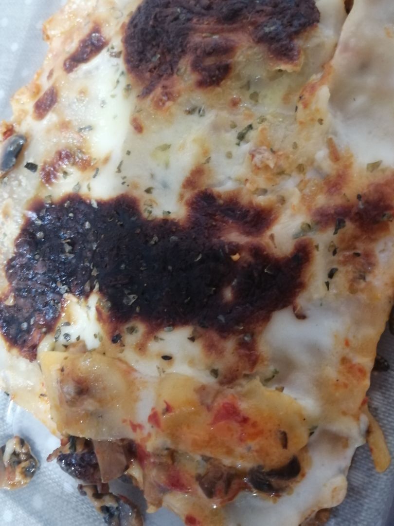 Lasaña de champiñones y pimiento Lasaña de champiñones y pimiento