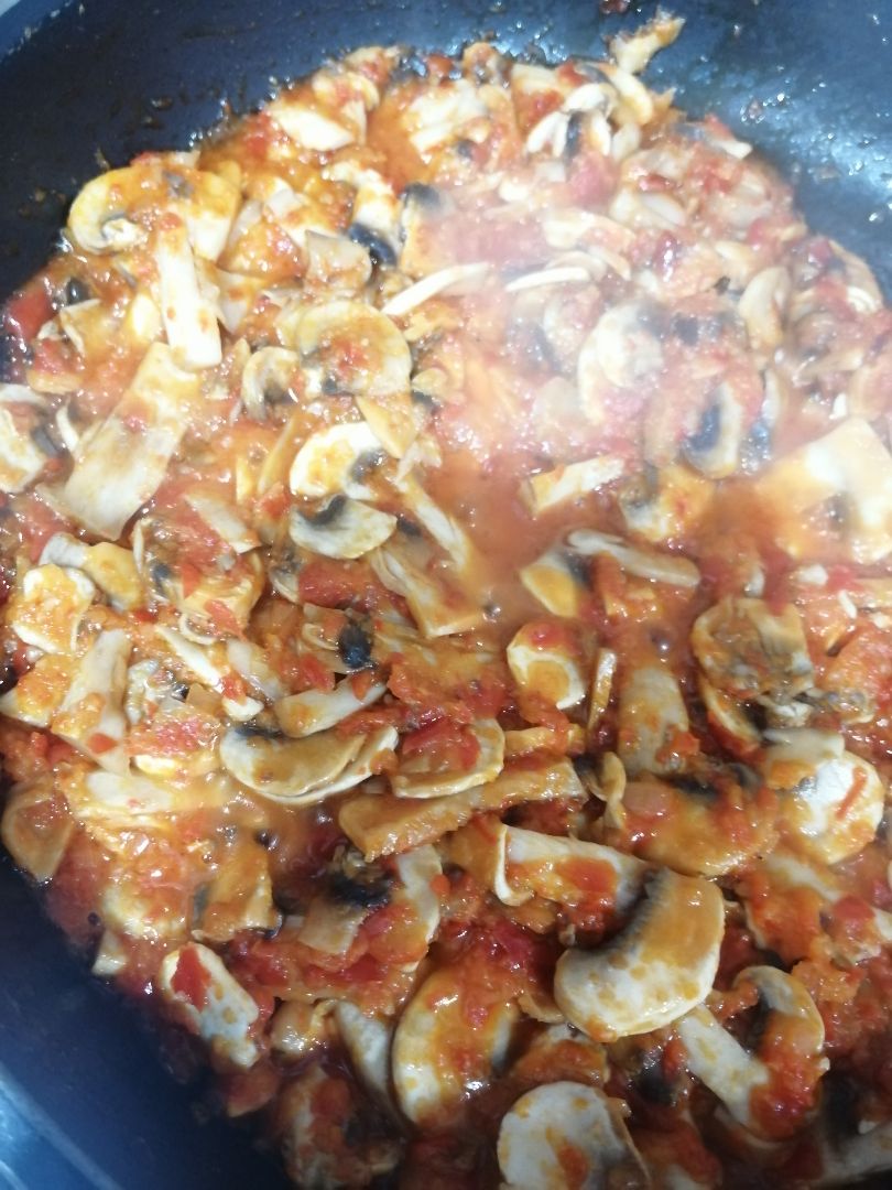 Lasaña de champiñones y pimiento Paso 1 Lasaña de champiñones y pimiento Paso 1