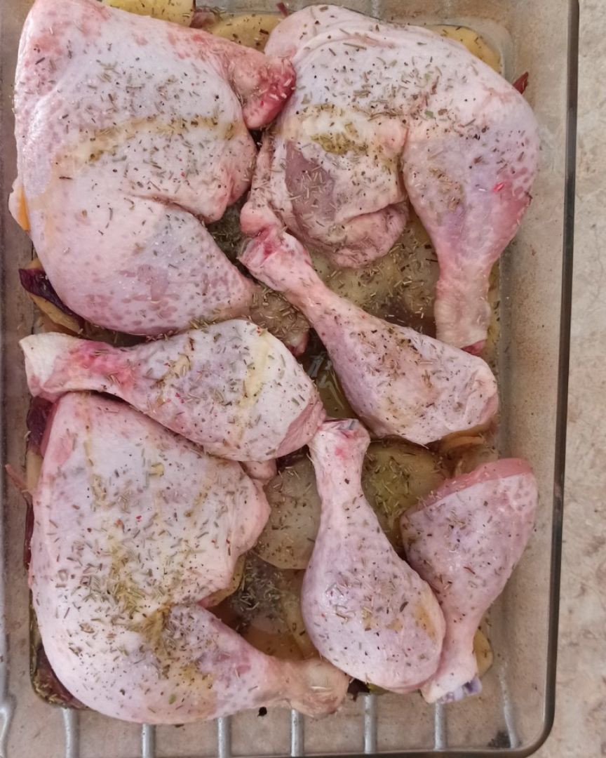 POLLO ASADO CON PATATAS Paso 3 POLLO ASADO CON PATATAS Paso 3