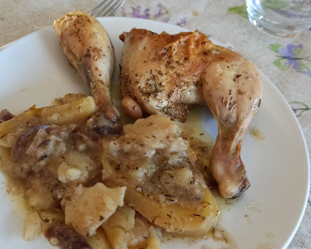 POLLO ASADO CON PATATAS Paso 5 POLLO ASADO CON PATATAS Paso 5