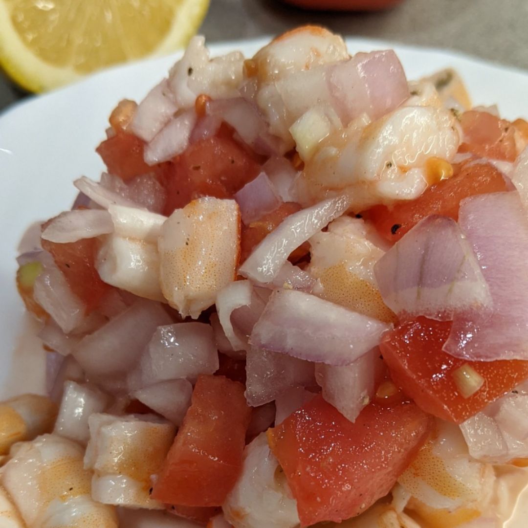 Tartar de langostino Tartar de langostino