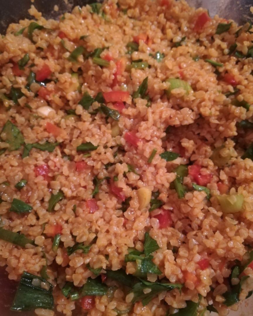 Ensalada de bulgur, increíble. Ensalada de bulgur, increíble.