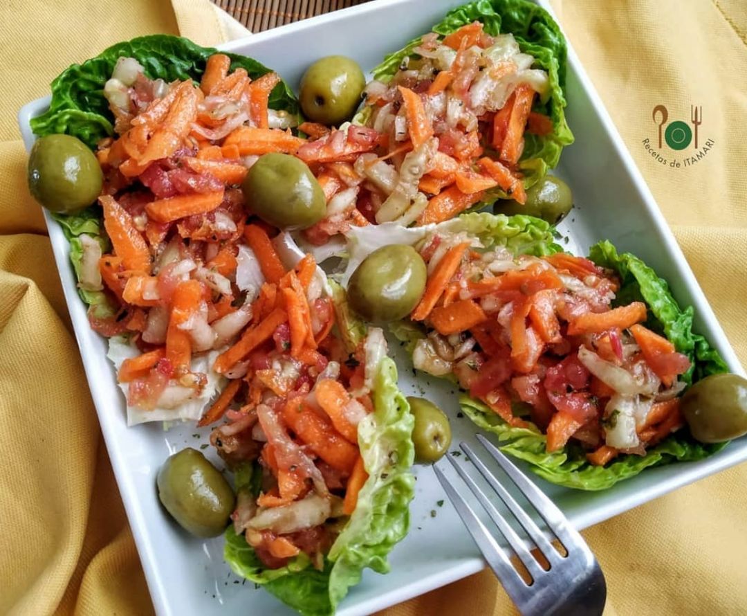 Barquitos de lechuga Barquitos de lechuga