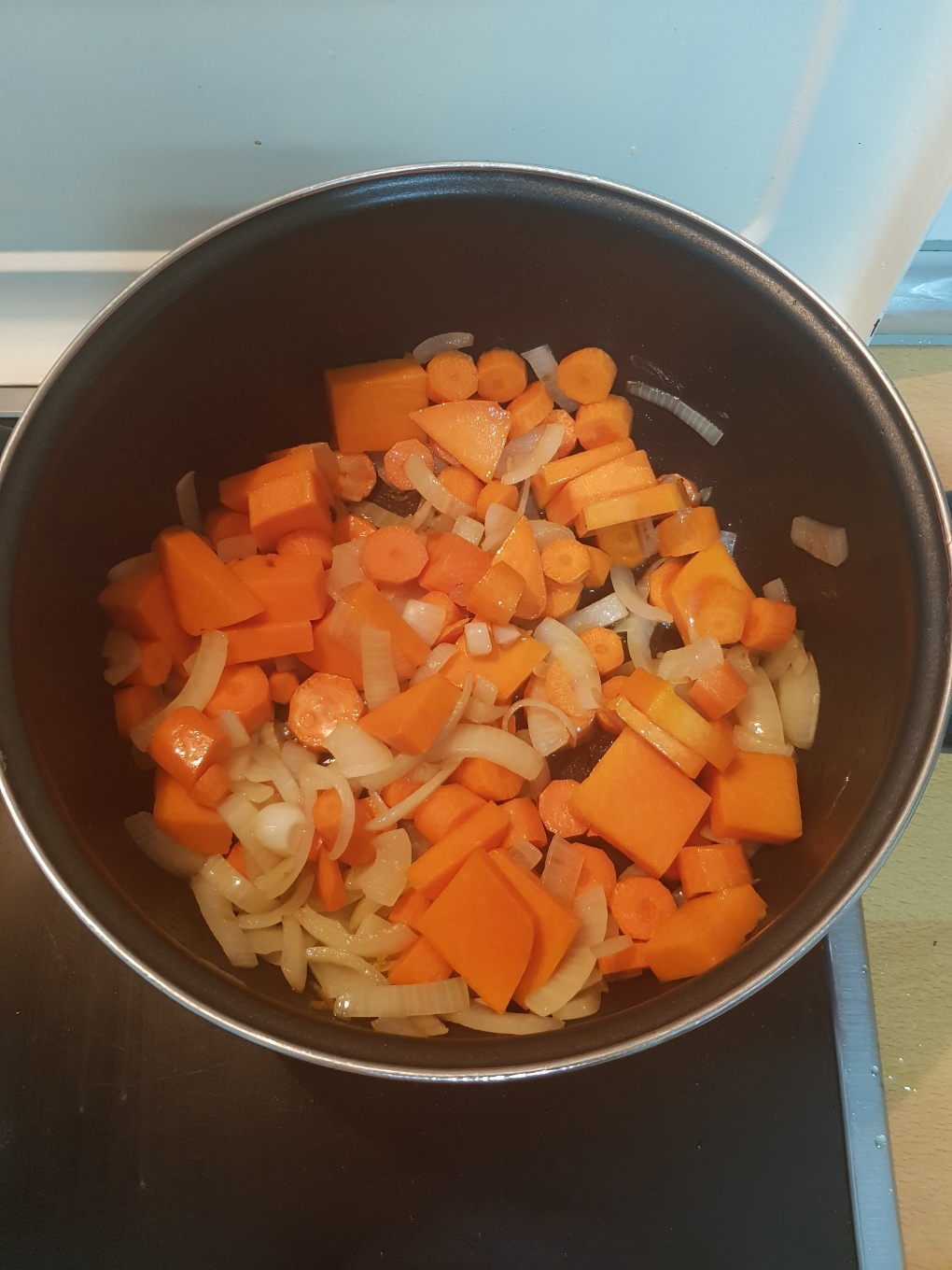 Crema de zanahoria y calabazaStep 0