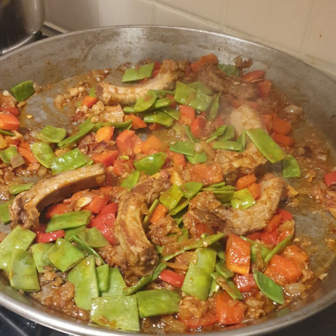Arroz con costillas Paso 1 Arroz con costillas Paso 1