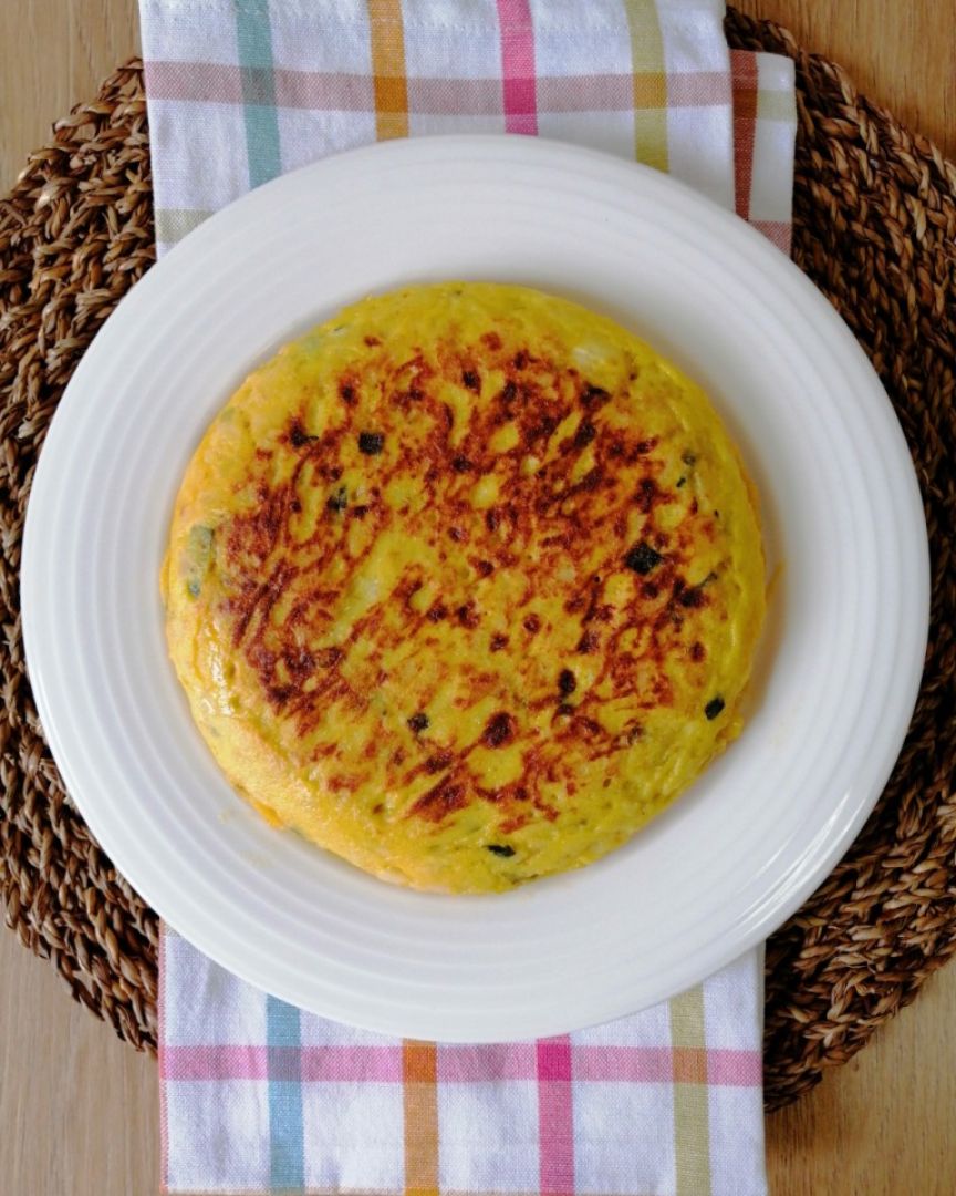 Tortilla de patatas y calabacín  Paso 4
