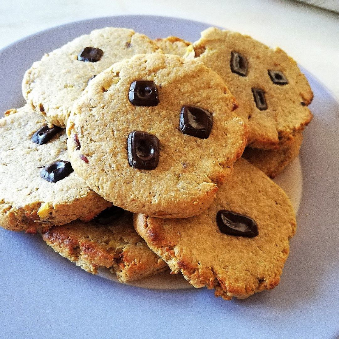 Galletas de mantequilla de almendras y chocolate Galletas de mantequilla de almendras y chocolate