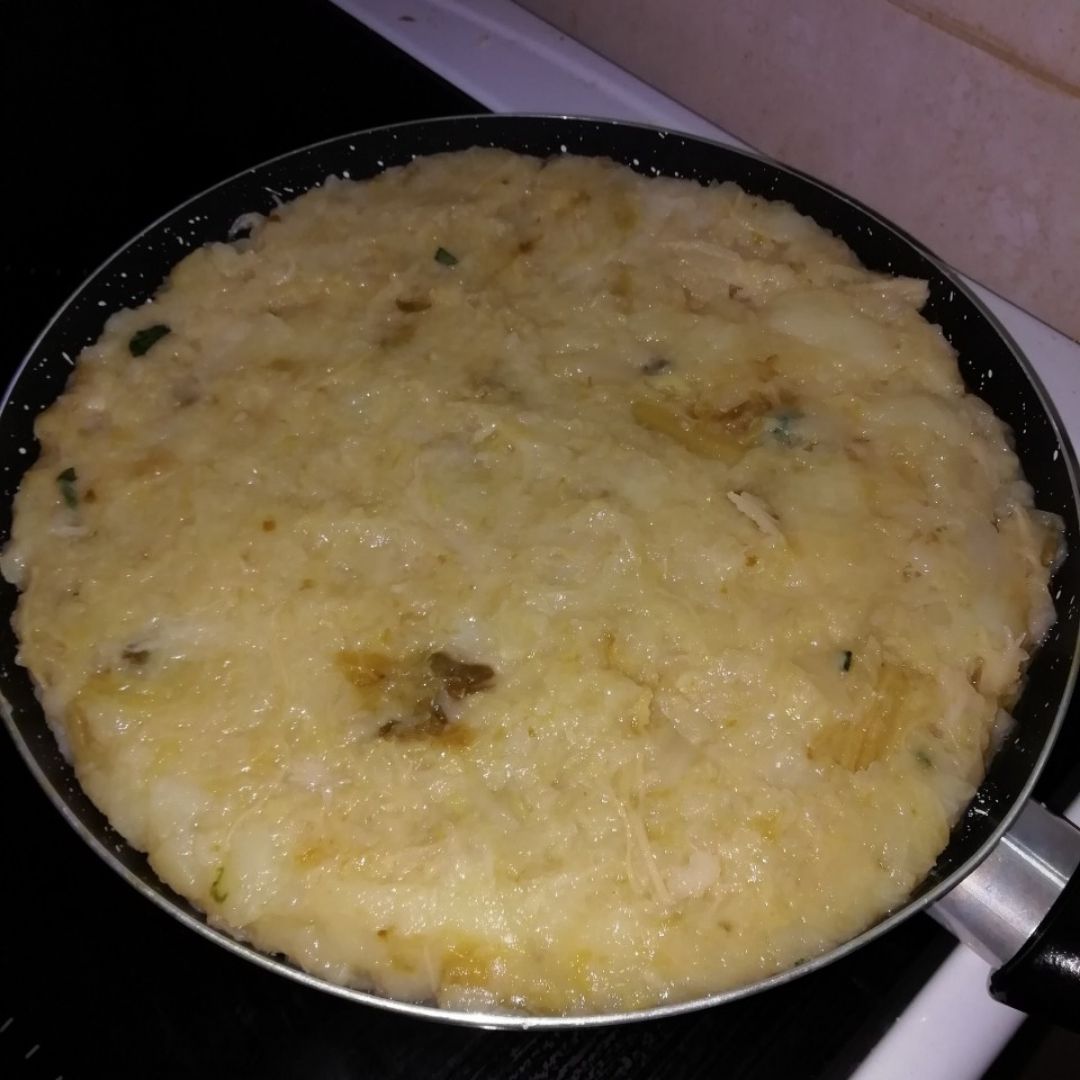 Tortilla de col y patata Paso 2 Tortilla de col y patata Paso 2