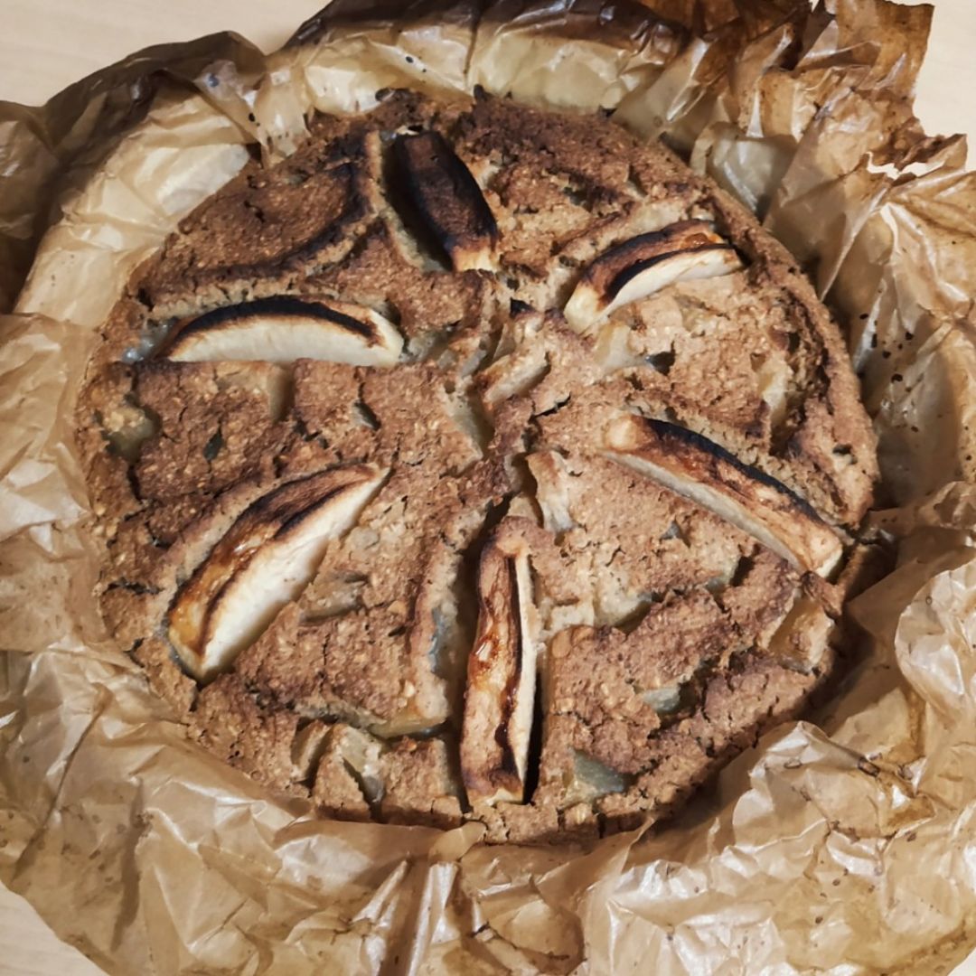 Pastel de avena y manzana Pastel de avena y manzana