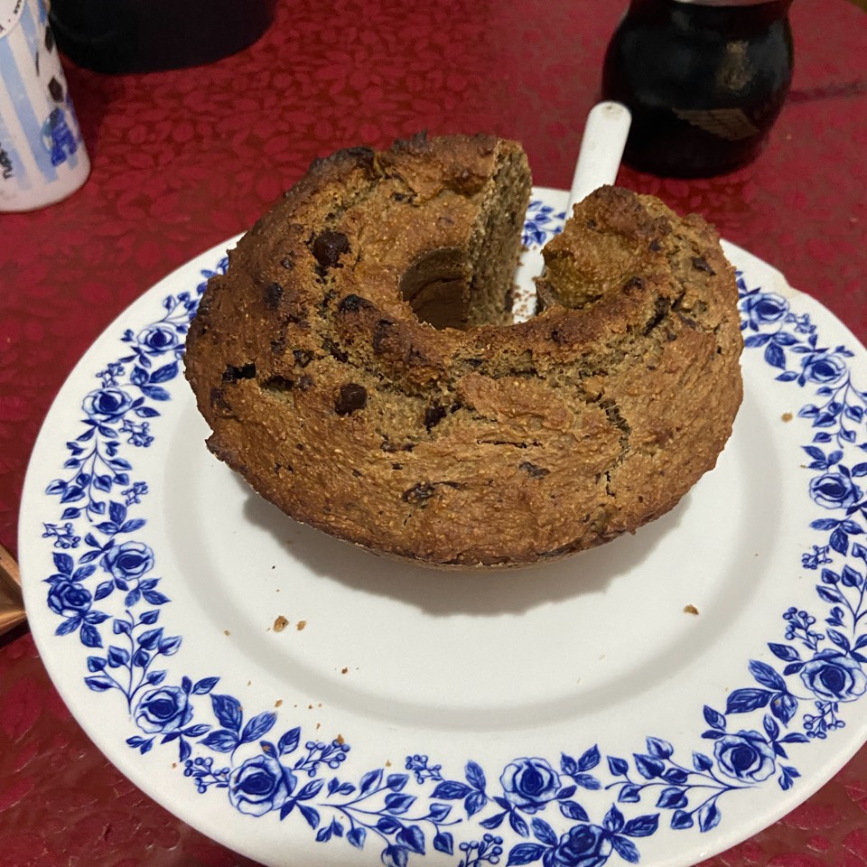 Budin de banana, avena y chocolate Budin de banana, avena y chocolate