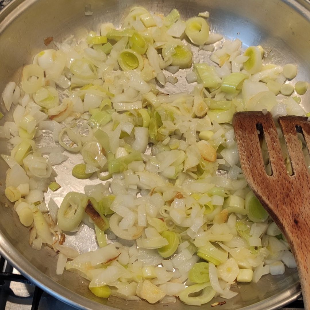 Risotto de otoño con setas y castañasStep 0