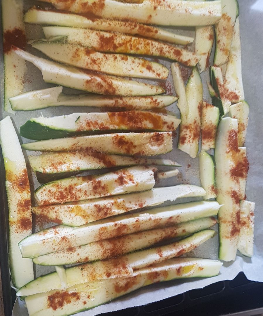Calabacín al horno Paso 1 Calabacín al horno Paso 1