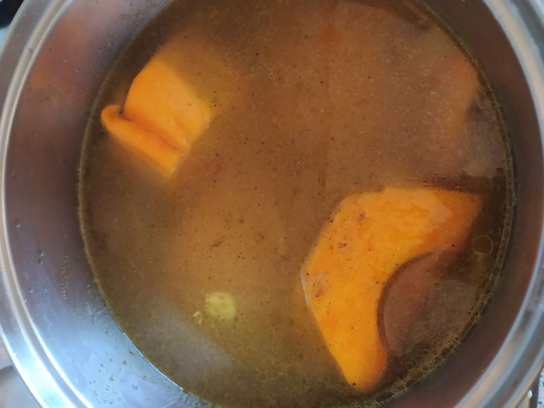 Crema calabaza al curry Paso 3 Crema calabaza al curry Paso 3