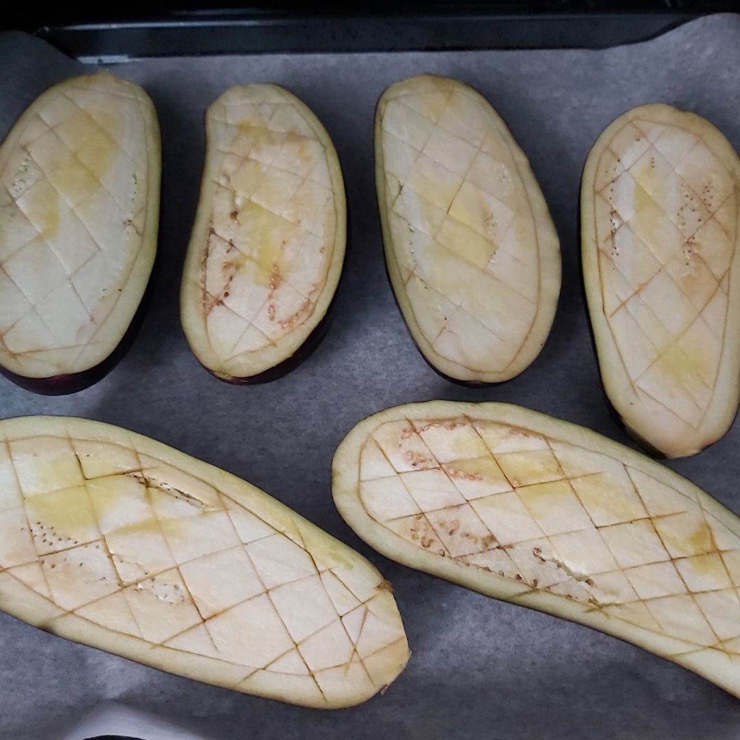 Berenjenas rellenas  Paso 0
