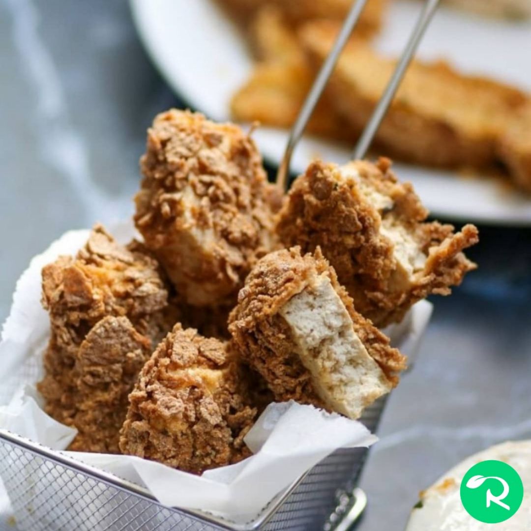 NUGGETS CRUJIENTES DE TOFU 🤤 NUGGETS CRUJIENTES DE TOFU 🤤