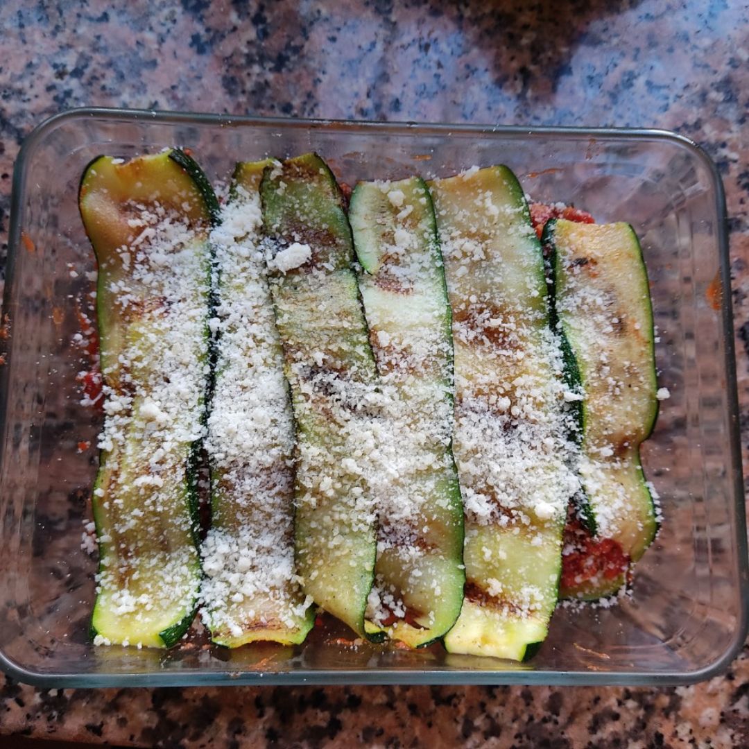 Lasaña de calabacín y boloñesa vegana Lasaña de calabacín y boloñesa vegana