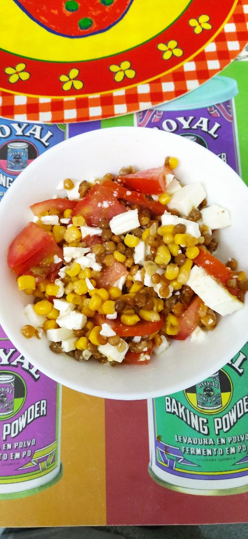 Ensalada de maíz y tomate Ensalada de maíz y tomate