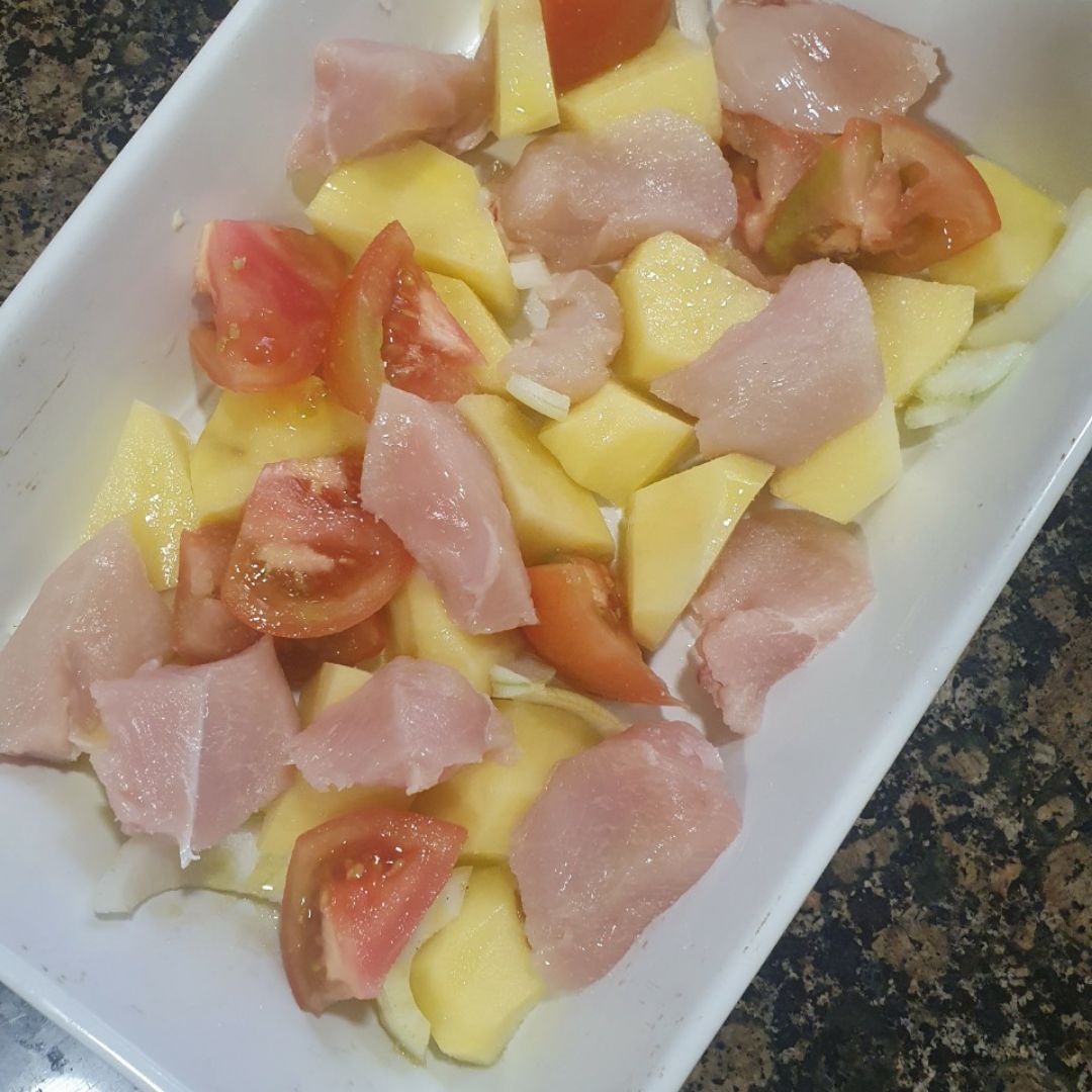 Pechuga y patatas al horno Paso 0