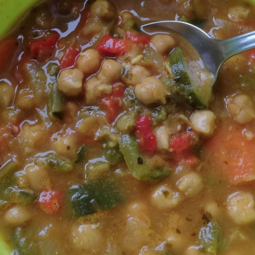 Estofado de garbanzos al curry Estofado de garbanzos al curry