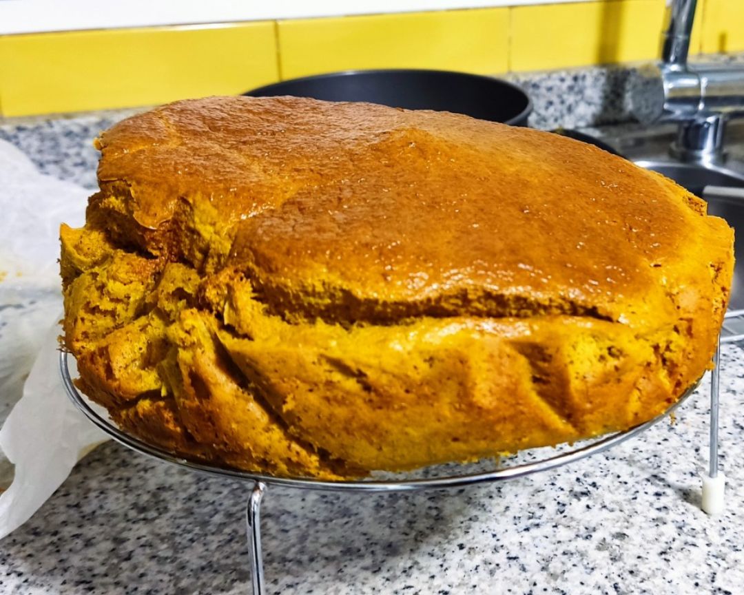 Bizcocho de zanahoria y plátano en airfryer Bizcocho de zanahoria y plátano en airfryer
