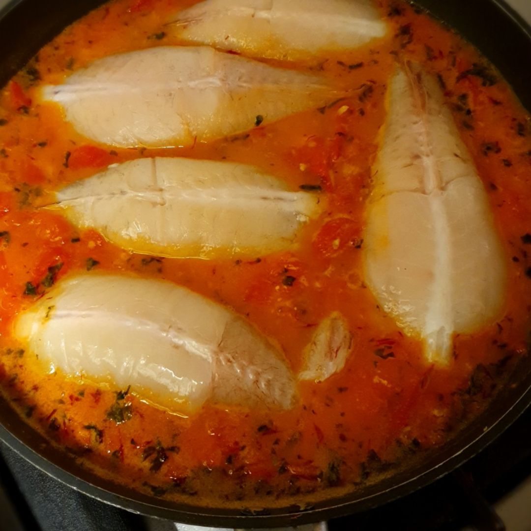 RAPE Y MEJILLONES A LA MARINERA Paso 5 RAPE Y MEJILLONES A LA MARINERA Paso 5