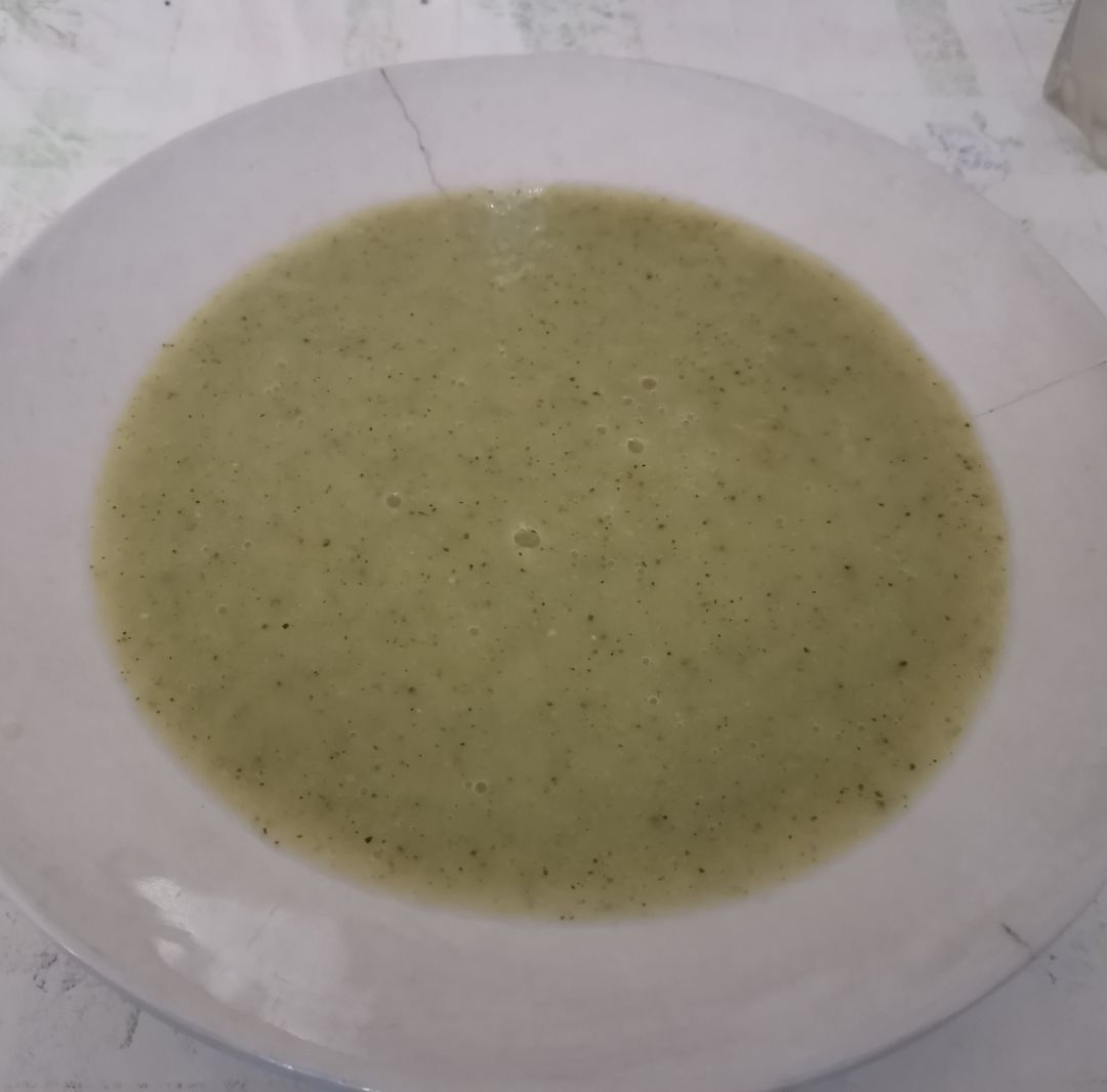 Puré de calabacín y puerro