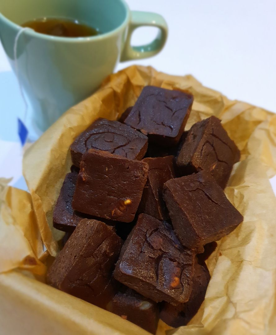 Minis brownies de garbanzos Minis brownies de garbanzos