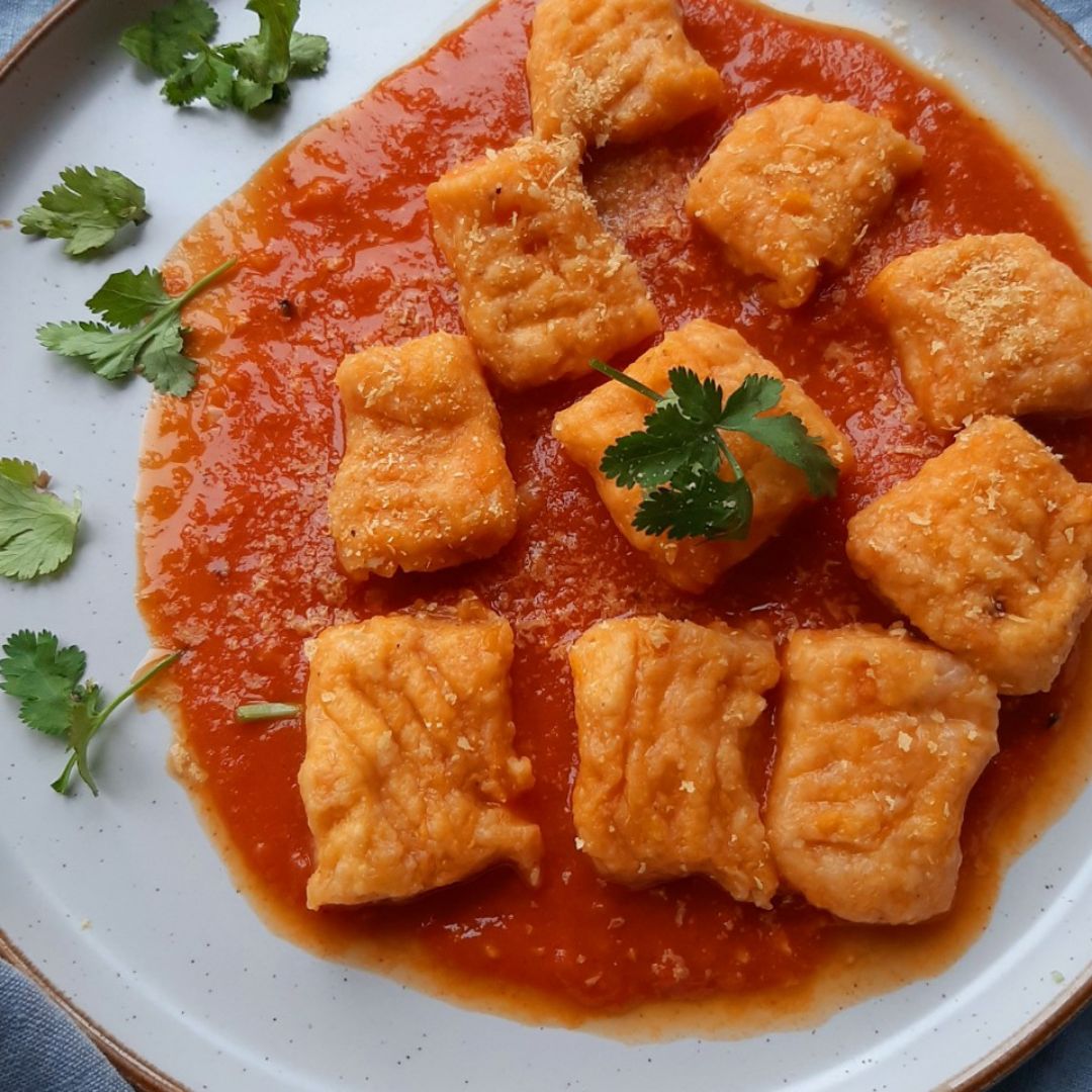 Gnocchis de boniato & salsa Arrabiata Gnocchis de boniato & salsa Arrabiata