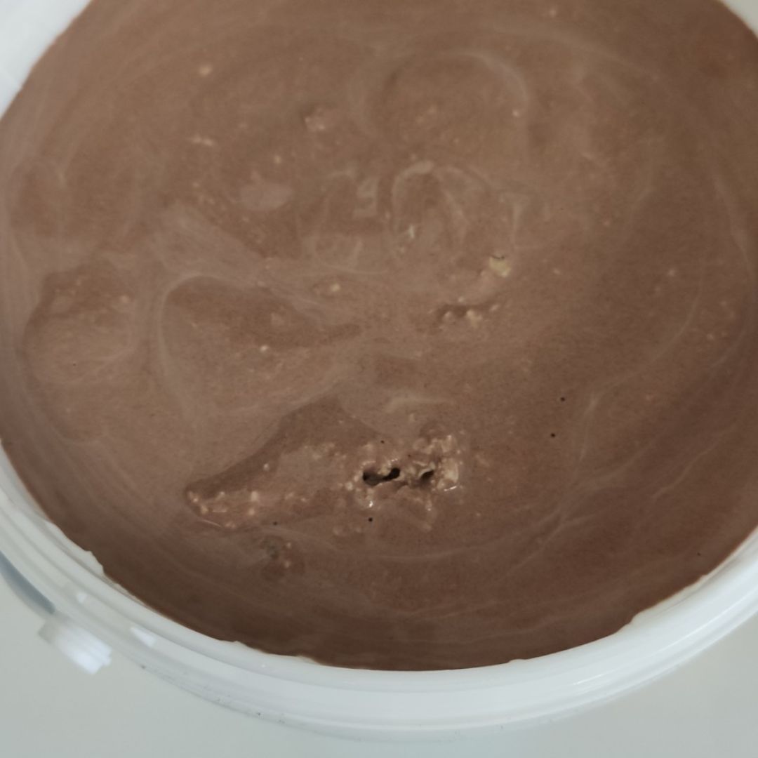 Yogur griego con chocolate y avena Yogur griego con chocolate y avena
