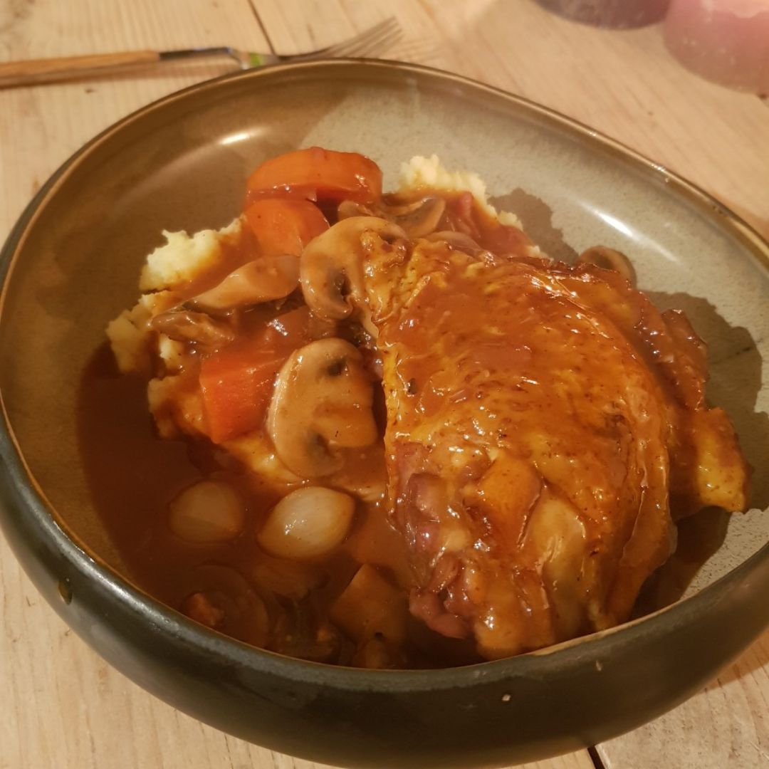 "Coq au vin" Paso 9 "Coq au vin" Paso 9