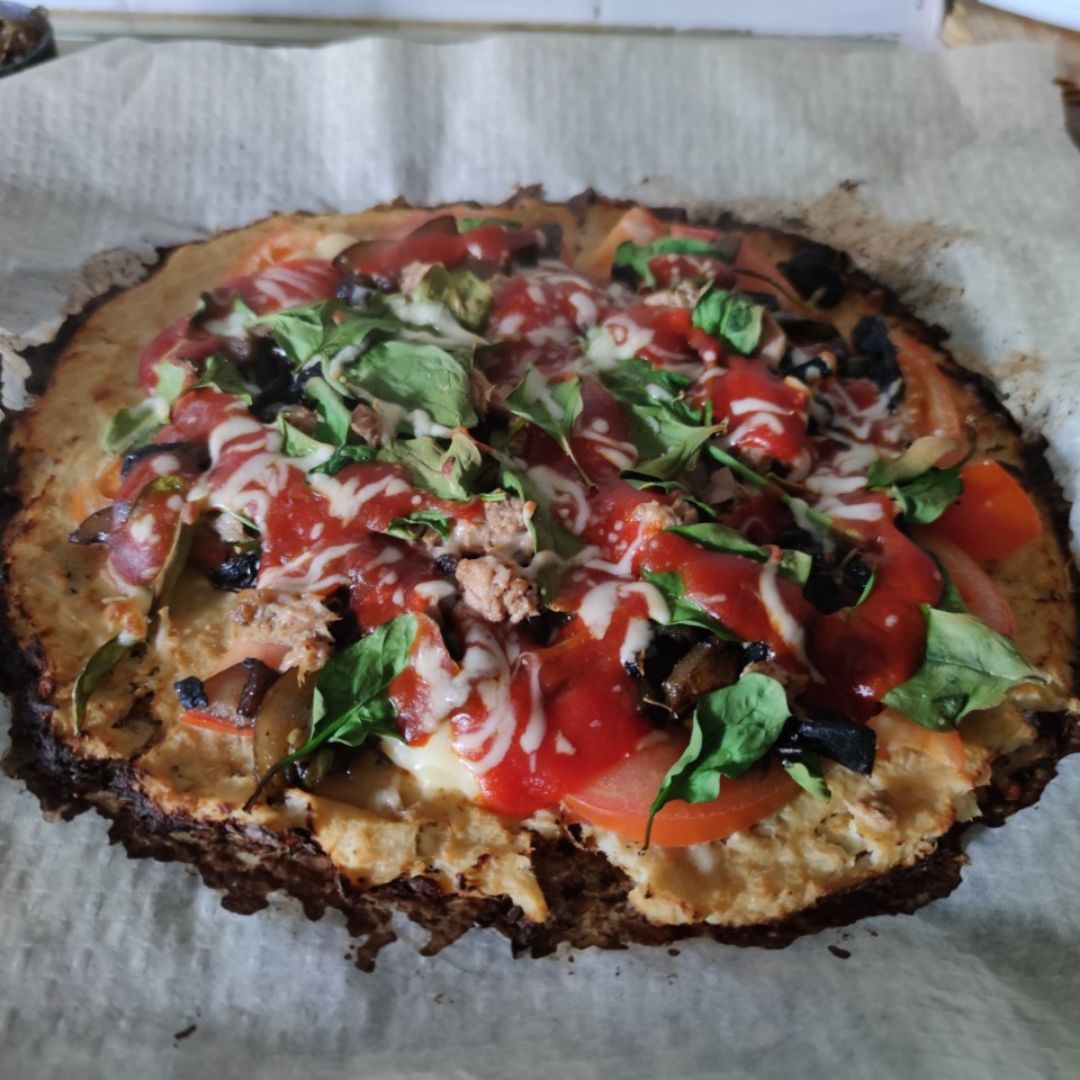 Pizza base de brócoli Pizza base de brócoli