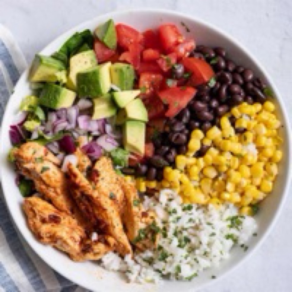 Poke bowl de pollo Poke bowl de pollo