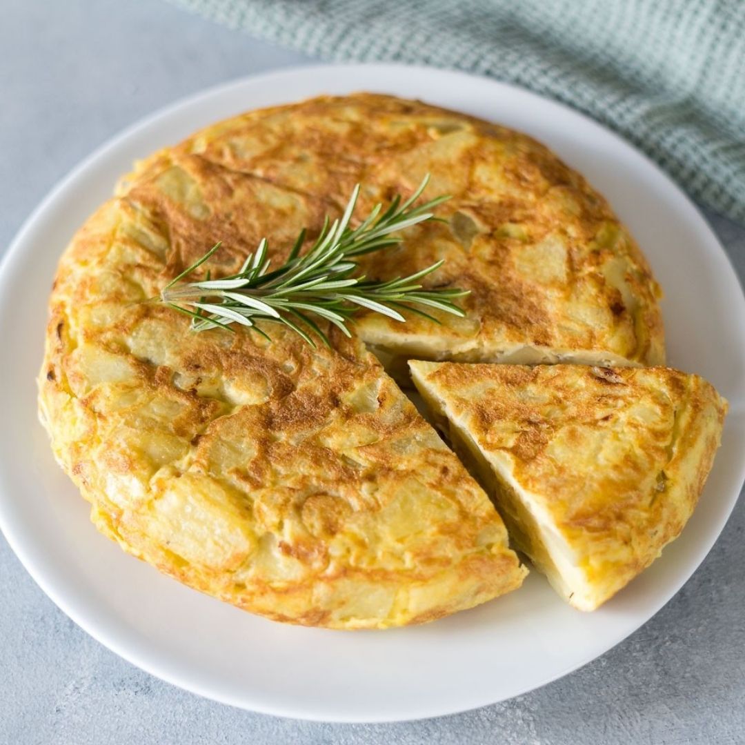 Tortilla de papas al horno Tortilla de papas al horno