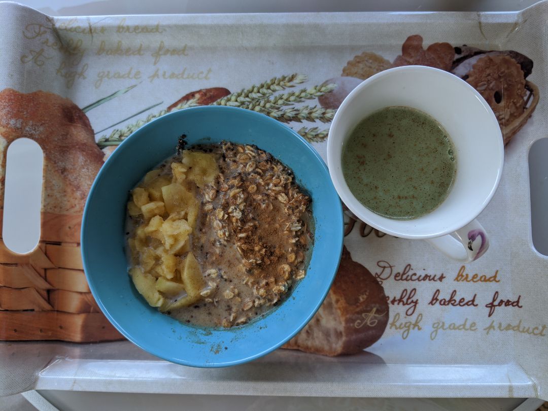 🍵Té matcha🥣 Bowl Avena, chía y manzana 🍵Té matcha🥣 Bowl Avena, chía y manzana