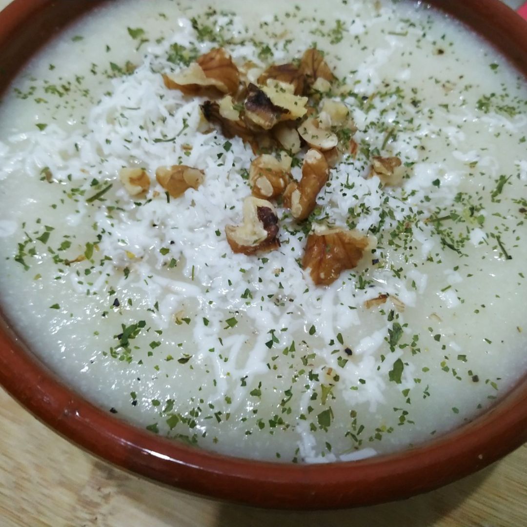 Crema de coliflor y pera Crema de coliflor y pera