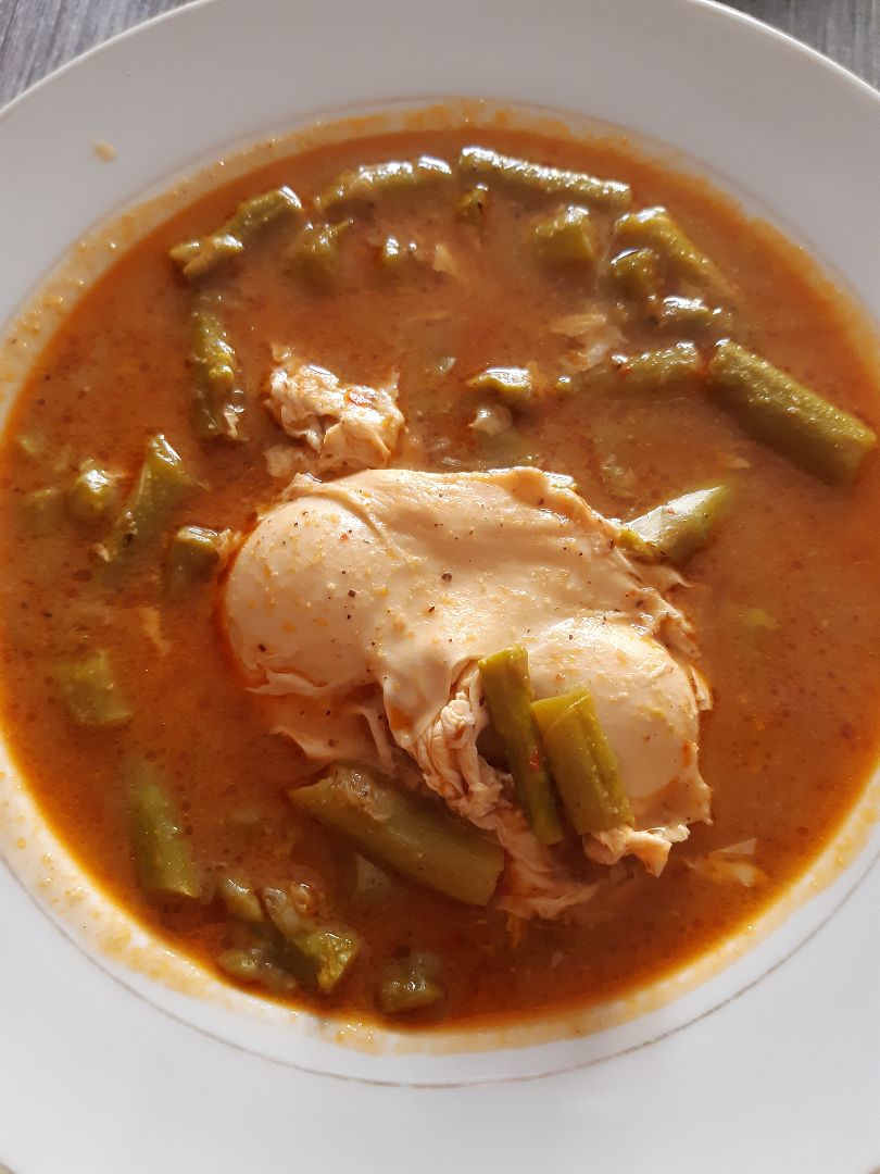 Sopa de espárragos. Sopa de espárragos.