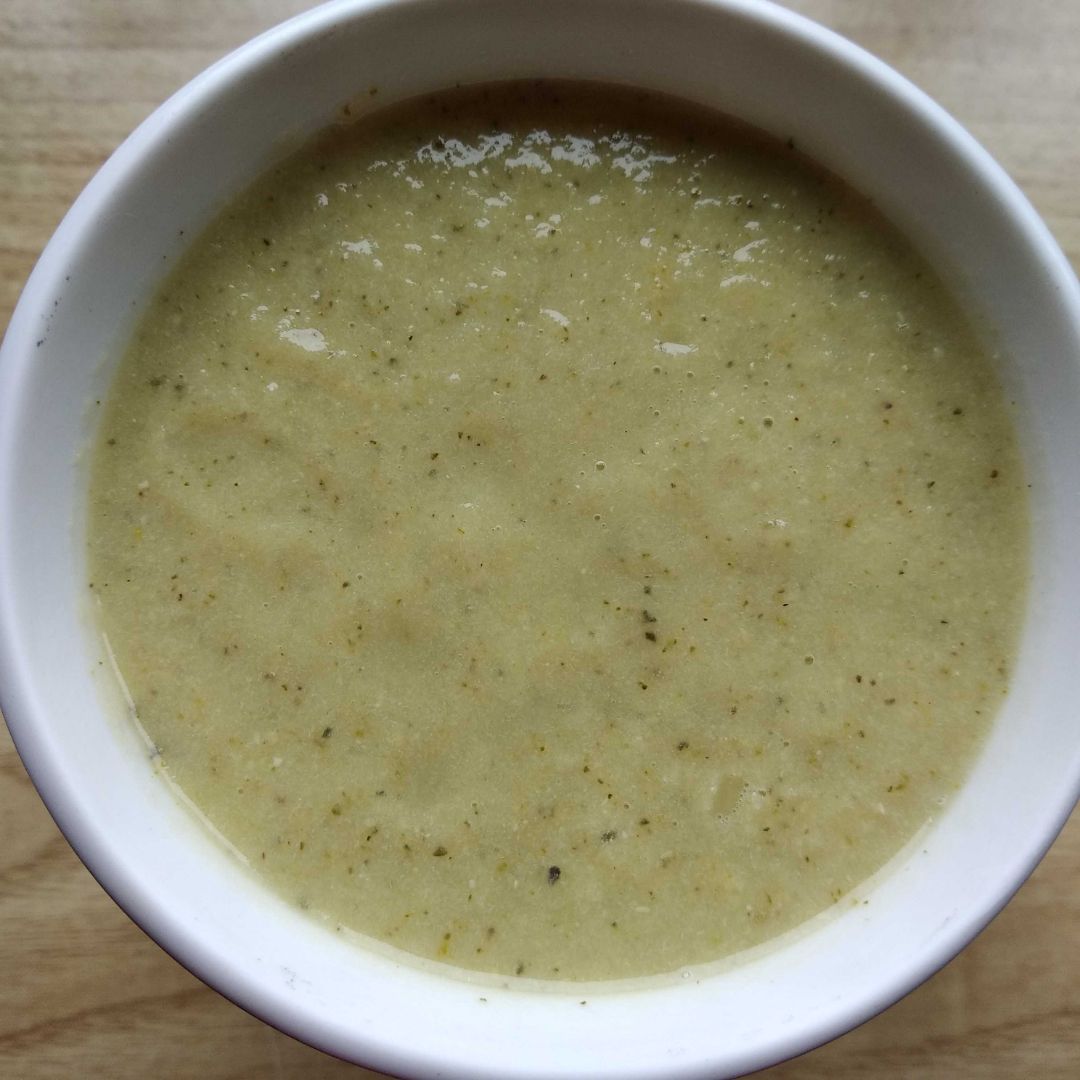 Crema de calabacín con pollo Crema de calabacín con pollo