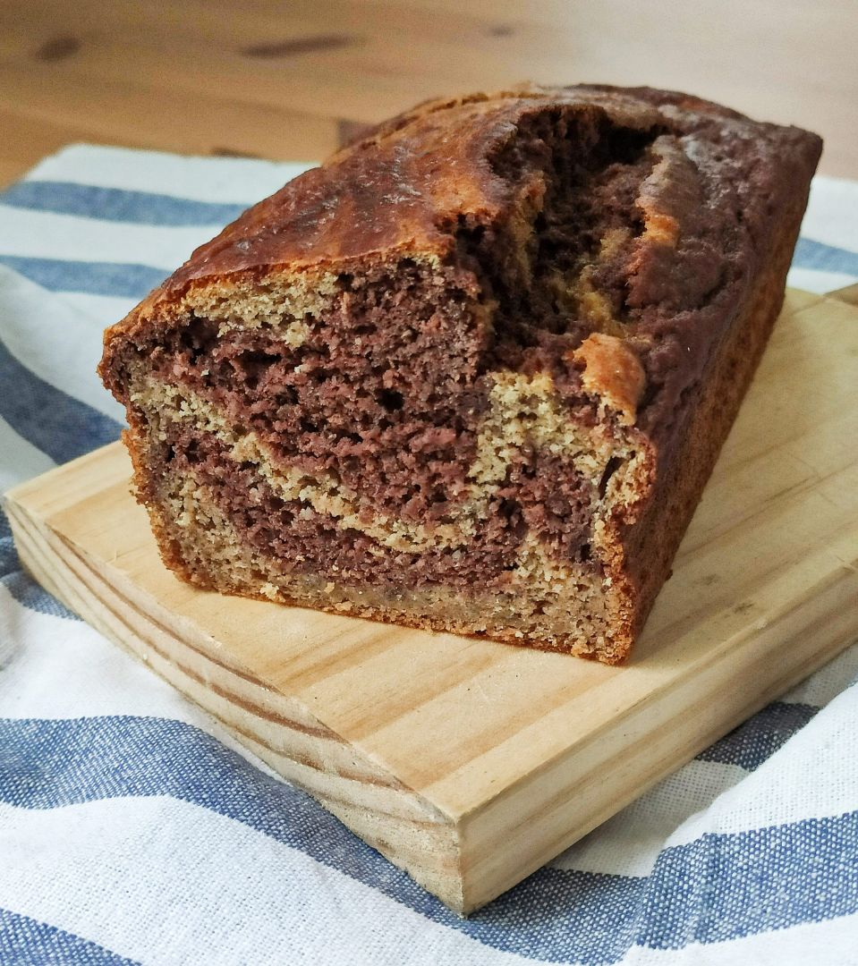 Banana bread marmolado