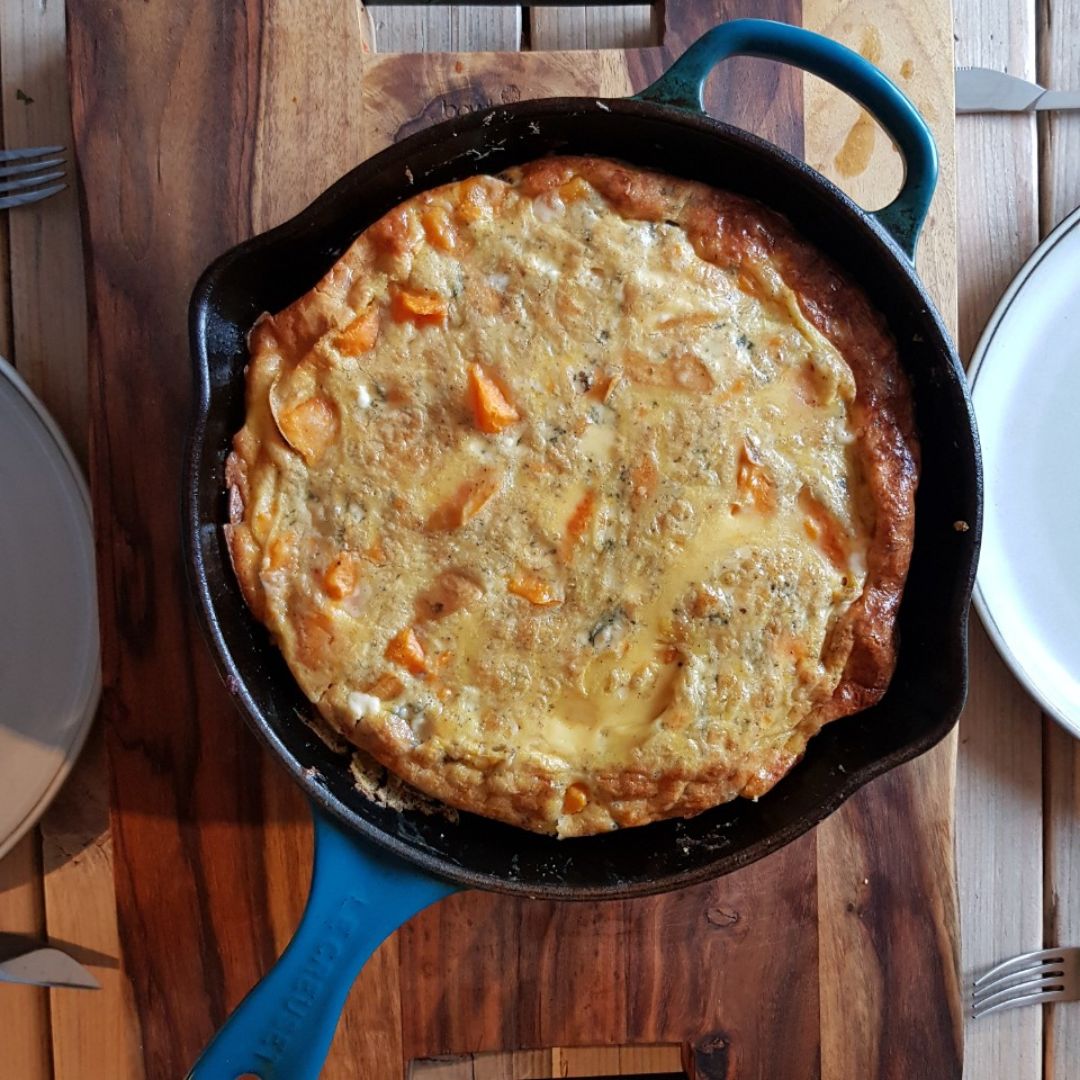 Fritata de boniato y queso azul Fritata de boniato y queso azul