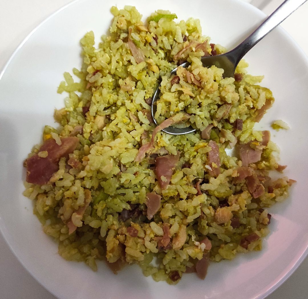 Arroz con aguacate