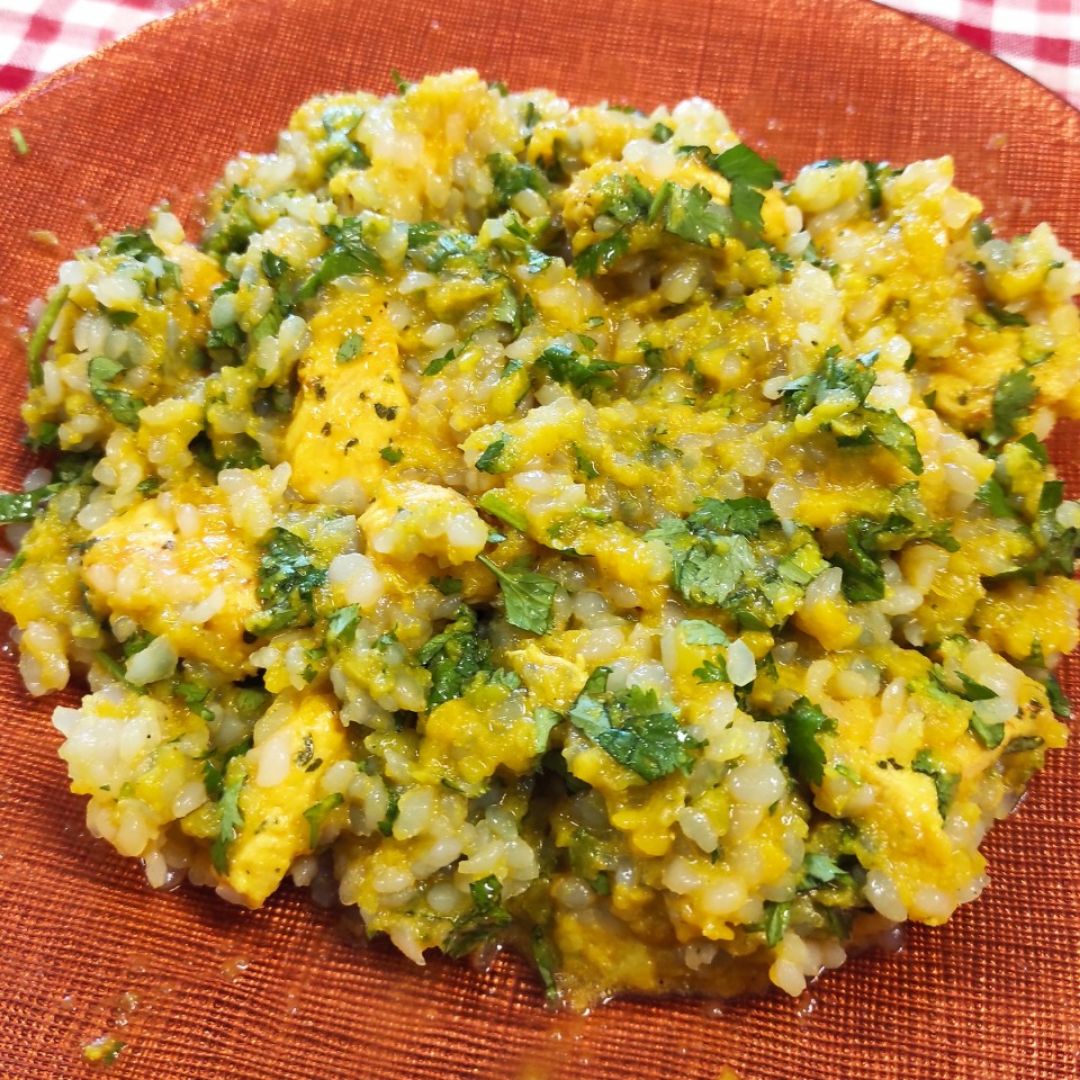 🥭 Curry de mango con arroz y pollo 🍛 🥭 Curry de mango con arroz y pollo 🍛