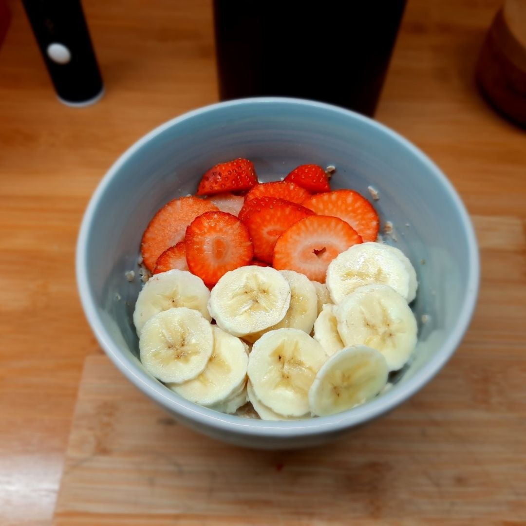 Porridge proteico con fruta Porridge proteico con fruta