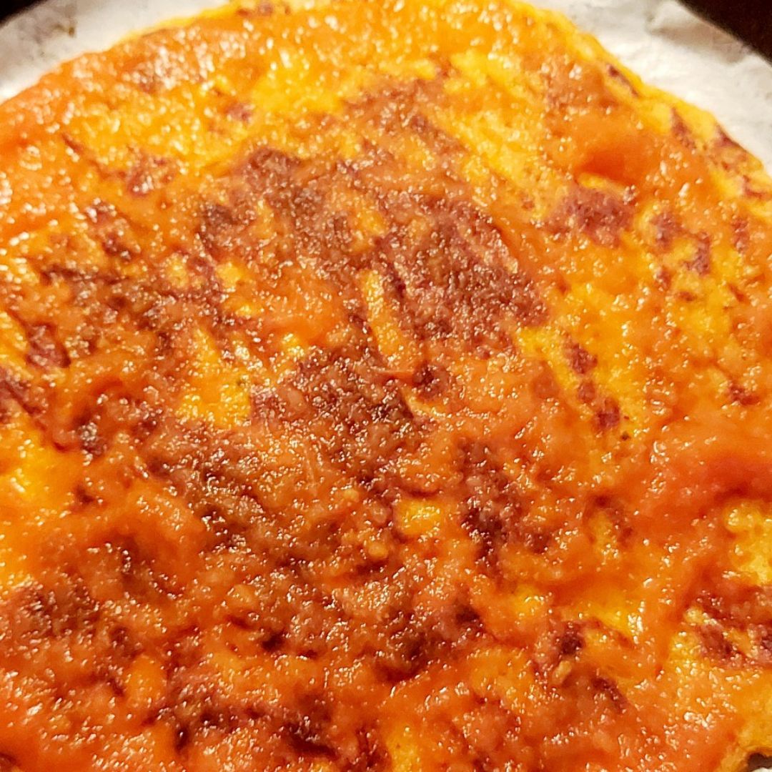 Pizza rápida a la sartén SIN HARINA con base de salmón Paso 14 Pizza rápida a la sartén SIN HARINA con base de salmón Paso 14