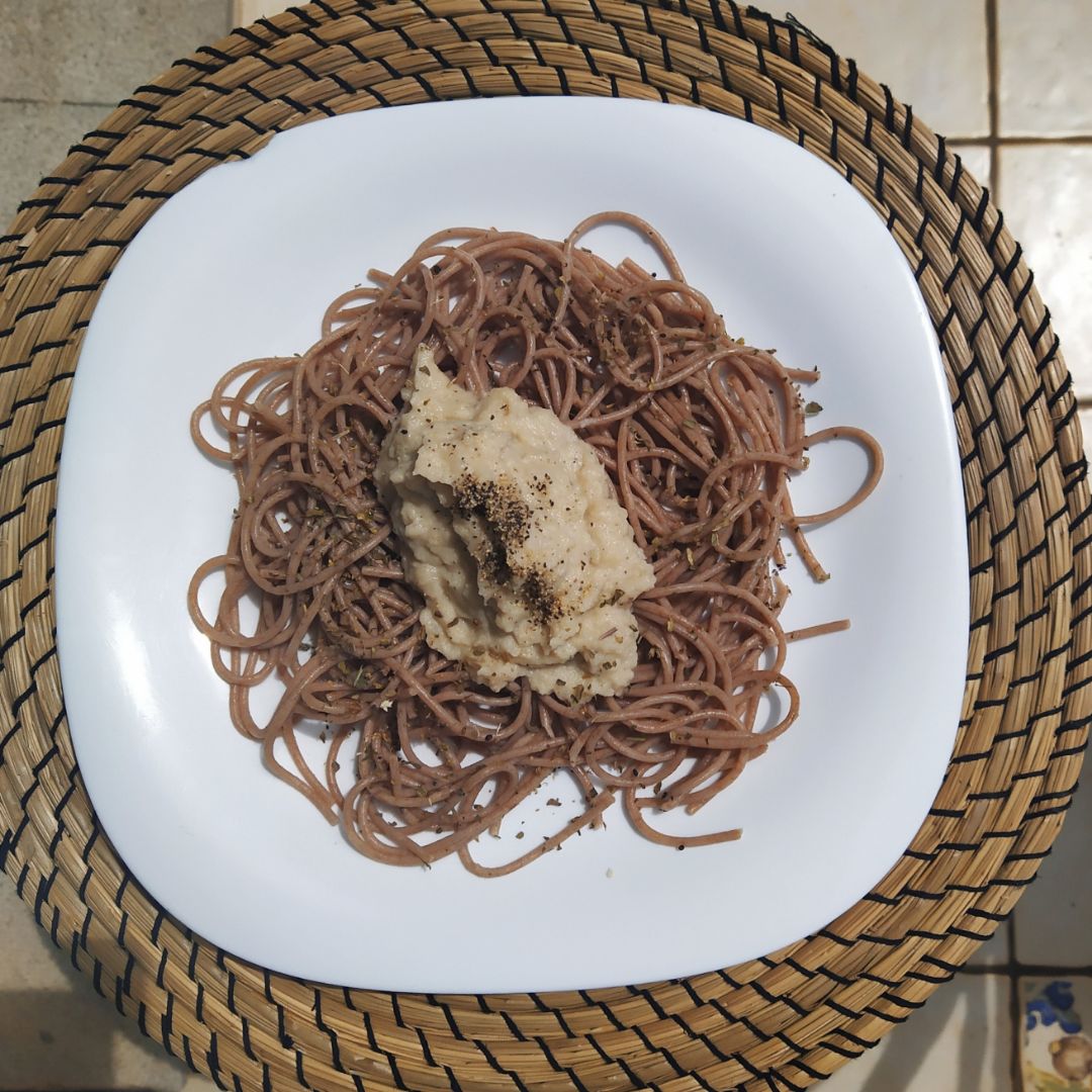 Carbonara de coliflor