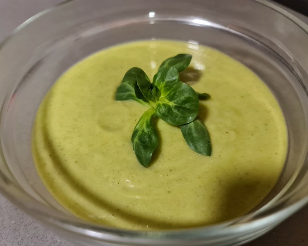 Crema de calabacin y pollo 