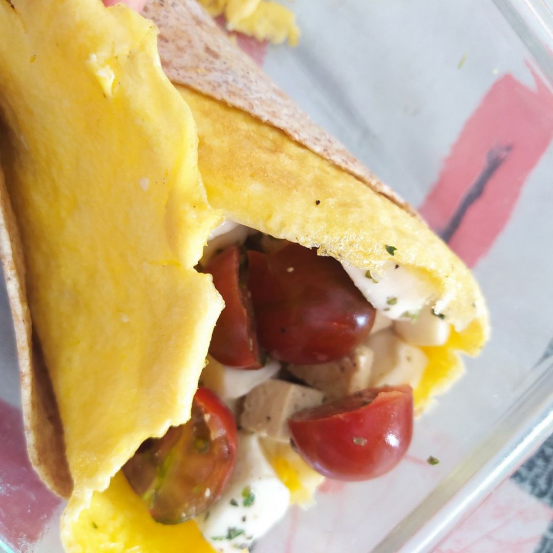 Wrap tofu y motzarella Wrap tofu y motzarella