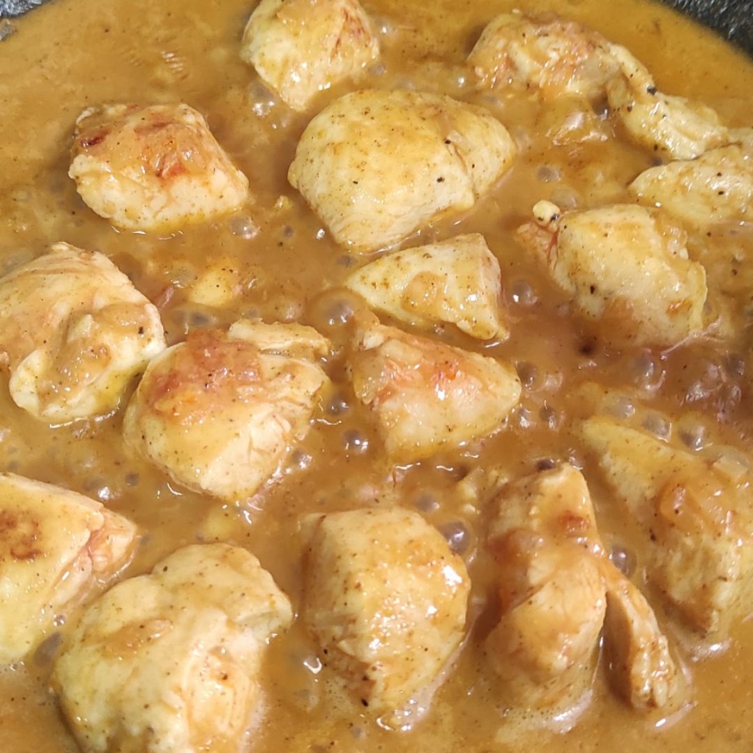 Pollo al curry con arroz Paso 2 Pollo al curry con arroz Paso 2