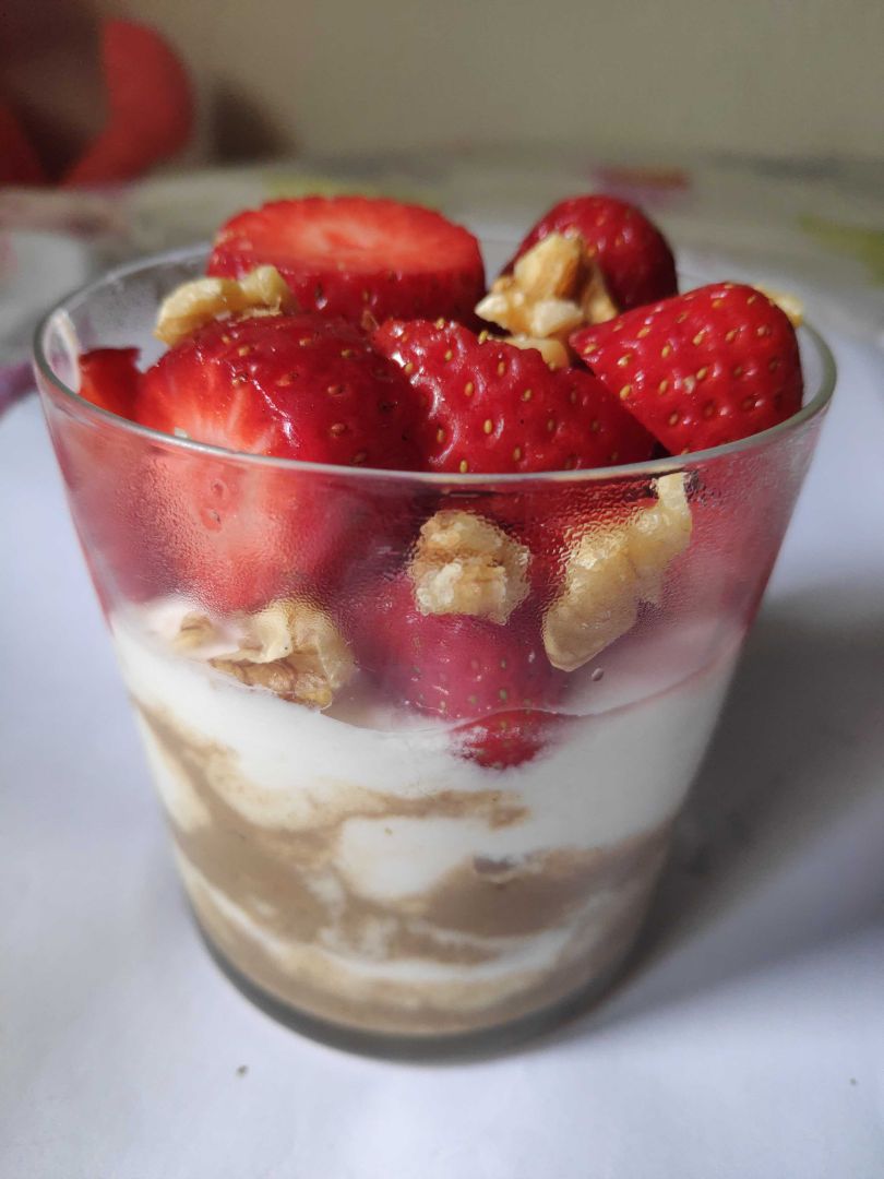 Vaso tiramisú de fresas Vaso tiramisú de fresas